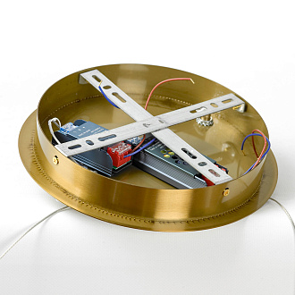 Линейно-подвесной светильник 220*120-220 см, 1*LED, 52W, 3000K, Lussole Howard LSP-7347, матовое золото