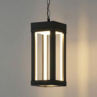Уличный подвесной светильник Frame 3000K чёрный 1528 TECHNO LED черный Elektrostandard  4690389219115, a072091