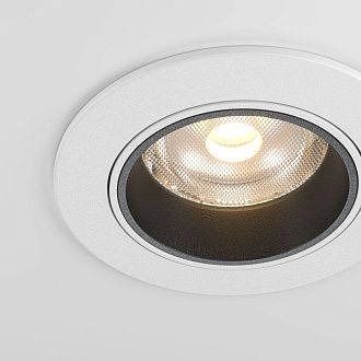 Встраиваемый спот 7,5 см, 12W, 3000K, Maytoni Technical Focus Led DL125-L12-3K-W, белый, вр 7 см