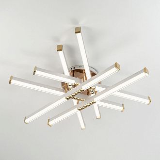 Светильник 70*70*15 см, LED*80W, 3000-6000K, Modelux  MDL.9374.600CL WH, Белый, Золото
