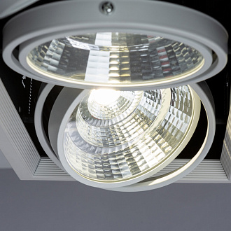 Встраиваемый светильник 75W 4000K Arte Lamp MERGA A8450PL-3WH белый, вр 46*15 см