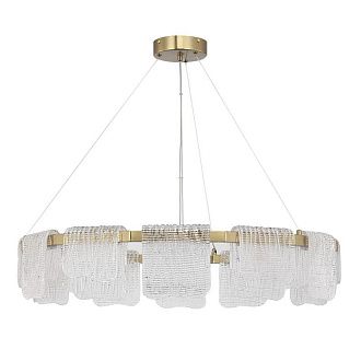 Подвесная люстра 80*150 см, 1*LED*66W, 4000K, ST-Luce Voile SL6021.203.66, золотой