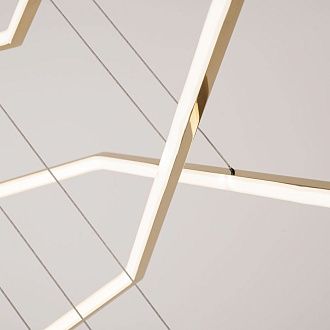 Подвесная люстра Vesanto Cameron Design House D40+50+60+70+80+90+100+110+120+150 **500 см, 10*LED*100W, 4000K, ImperiumLoft 40.2477, Золотистый
