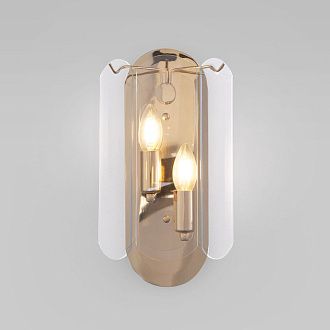 Бра 10*20*35 см, 2*E14*40W, Eurosvet Claire 60170/2, золото, a069010