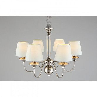 Подвесная люстра 65*70-150 см, 6*E14, 40W, Aployt Perla APL.731.03.06, хром