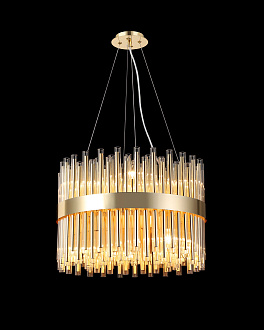 Люстра Ø500 x H350 (1000), мм, 10*40W (400W), H GOLD (Золото) NewRgy F13-ф500 H-GOLD