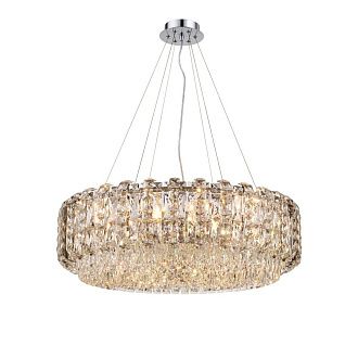 E99-ф800*H260(1200) CHROME / ХРОМ Подвесной светильник NW 18 x 40W (720W)*E14, Ø800 x H260 (1200), NewRgy CHROME (Хром)