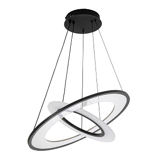 Подвесной светильник 60*60*160 см, LED 61W, 3000 / 6000K, Черный LED4U L5050-60-40 BK