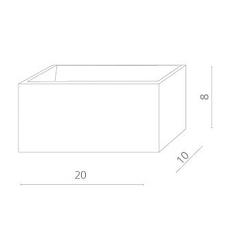 Настенный светодиодный светильник Arte Lamp Casetta A1422AP-1WH, белый