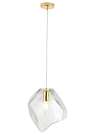 Светильник 25 см, Crystal Lux NUESTRO NUESTRO SP1 GOLD/TRANSPARENT, золото