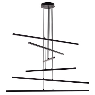Люстра подвесная 120*25/125 см, 180W, 3000-5500K Citilux Стиг CL203261 черный