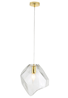 Светильник 25 см, Crystal Lux NUESTRO NUESTRO SP1 GOLD/TRANSPARENT, золото
