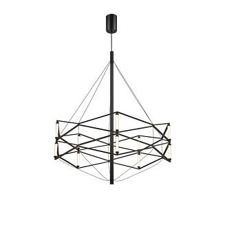 Подвесная люстра 60*96-296 см, 1*LED, 20W, 3000K, Aployt Babetta APL.785.03.20, черный