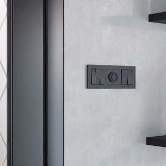 W0032408 Рамка на 3 поста Hammer, черный Werkel, 4690389163449