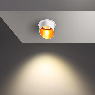 Встраиваемый светильник Novotech Butt 370436 белый, вр 6,3 см