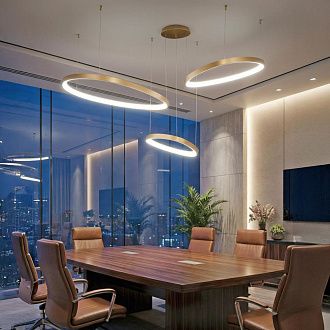Светильник 160 см, 240W, 3000-5500K, Citilux GENKA SMART CL756A092, золото