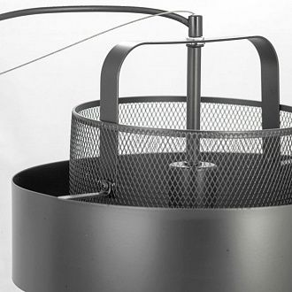 Светильник подвесной Lussole Bullock LSP-8408, диаметр 30 см, черный