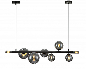 Подвесной светильник 1000*275*300/1480 мм, 8*G9 чёрный Indigo Canto V000240, 11026/8PL Black