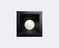 Встраиваемый светильник 9 см, 12W, 3000K, Italline IT06-6020 black 3000K, черный, вр 7*7 см