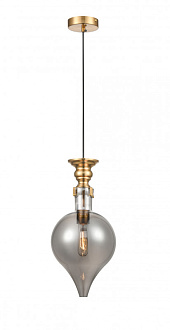 Подвесной светильник  20*120 см, 1*E27 черный, латунь Vele Luce Nova VL5494P31