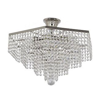 Люстра потолочная *40*21 см, 6*E27*60W, Arti Lampadari Loreto Nickel Loreto E 1.5.40.600 N, Матовый никель