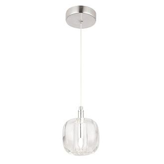 Светильник подвесной 95*11 см,  1*G9*8W хром Crystal Lux BOX SP1 CHROME/TRANSPARENT