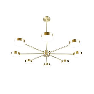 Люстра 82*82*58 см, 8*LED*46,8W, 3000 - 6000K Gerhort G31204/8COP WT, Медь