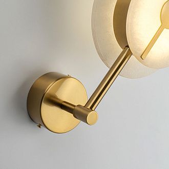 Бра 18*10,5*-60 см, *LED*12W, 4200K, Modestyle  MS.1606.600 BS, Латунь