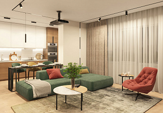 Светильник на шине 41 см, 18W, 3000-6000К Denkirs DK8004-BK черный