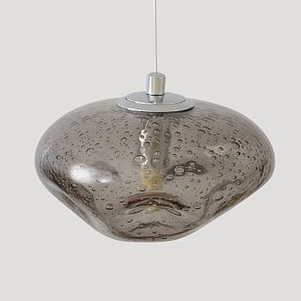 Подвесной светильник 15 см, Crystal Lux FORMLESS SP1 SMOKE, хром