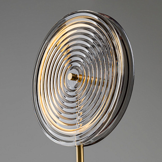 Торшер 150 см, 19W, 3000K, Freya Borbon FR5442FL-L13B, латунь