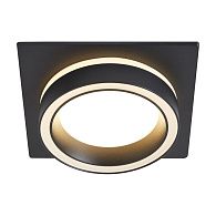 Встраиваемый светильник 10,5*10,5*4 см, 1*GX53*15W, Voltega  VGL7191DLB-01B, Черный