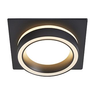 Встраиваемый светильник 10,5*10,5*4 см, 1*GX53*15W, Voltega  VGL7191DLB-01B, Черный