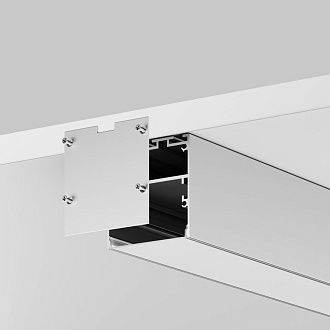 Комплект заглушек (для профиля 50×50) 2 шт., ALM-5050-S-EC 642046, *5*5 см, Maytoni Led Strip 642046, Серебро