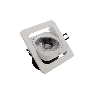 Встраиваемый светильник 12*12*7 см, 1*LED*20W 4000K LOFT IT Screen 10328/B White белый, вр 7*8,5 см