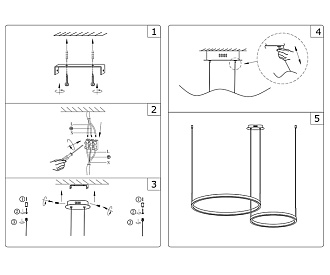 Люстра Kink Light Тор 30*60 см, Led 60w (3000K), матовое золото, 08219,33P(3000K)