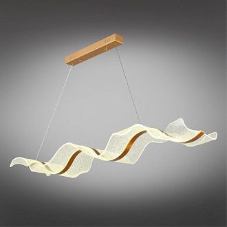 Подвесной светильник 120*30*50-150 см 46W, 4000K, 15 м2, Aployt VIOLA APL.659.03.46, латунный