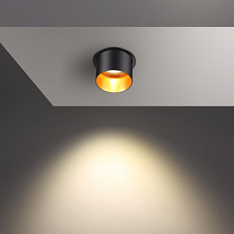 Встраиваемый светильник Novotech Butt 370431 черный, вр 6,3 см