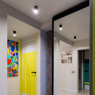 Светильник 7*7 см, GU10 40W, черный DLN112 GU10 Elektrostandard