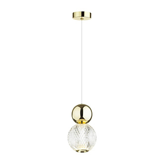 Светодиодный светильник 11 см, 7W, 4000K, Odeon Light CRYSTAL 5008/7L, золото