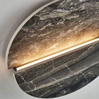 Бра 30*30 см, 1*LED, 7W, 4000K, Favourite Eclipsis 4599-1W, черный матовый