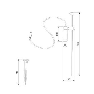 Уличный светильник с регулируемым плафоном Covert 3000K черный IP65 35173/S черный Elektrostandard  4690389219283, a072079
