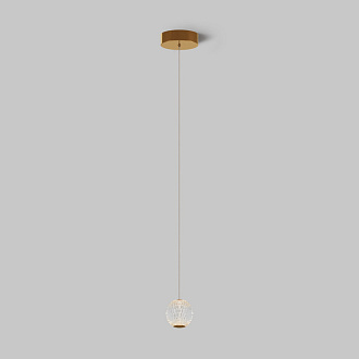 Подвесной светильник 14*14*316 см, LED, 3000К, Maytoni Sapphire MOD293PL-L6BS3K латунный