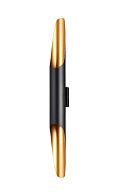 Бра 6**60-60 см, 2*GU10*50W, Crystal Lux Sonata CLT 332W2-V2 BL-GO, Черный/Золотой
