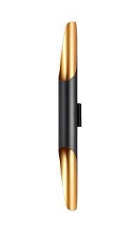 Бра 6**60-60 см, 2*GU10*50W, Crystal Lux Sonata CLT 332W2-V2 BL-GO, Черный/Золотой