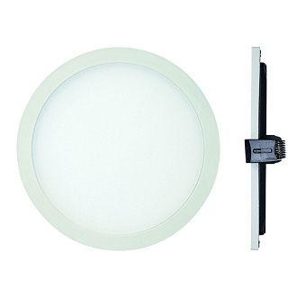 Светильник встраиваемый 9*2,5 см, вр 8 см, *LED*6W, 4000K, Mantra Saona MANC0180, матовый белый