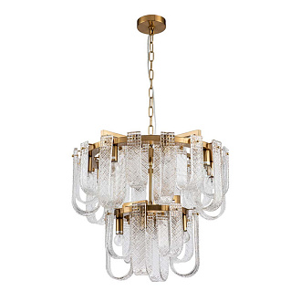 Подвесной светильник 620*620*535/1310 мм, 12*E14 бронза Indigo Brina V000365, 12027/12P Brass
