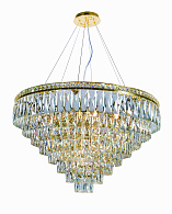 Люстра Ø800 x H500 (800), мм, 18*40W (720W), GOLD+CLEAR (Золото + Прозрачный Хрусталь) NewRgy 2785E/18A GOLD+CLEAR