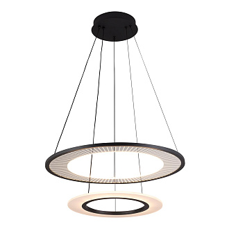 Подвесной светильник 60*60*160 см, LED 61W, 3000 / 6000K, Черный LED4U L5050-60-40 BK