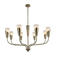 Люстра 90*90*48 см, 8*E14 Gerhort G31219/8BRS BRS+WT, Бронза